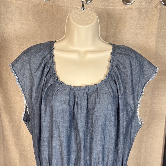 LC Lauren Conrad‎ Blue Midi Dress XL - Picture 4 of 14